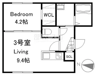 部屋プロマンション(南20西8)【4階】の間取り