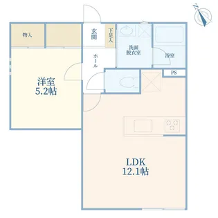 bear fruits 長津田【1階】の間取り