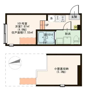 グレイス六町【1階】の間取り