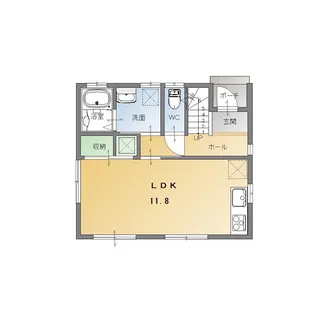 ラピュタ行恒【1階】の間取り
