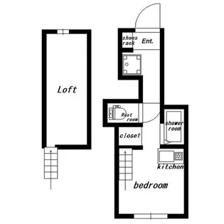 ヒルサイド・アレー千駄木【1階】の間取り