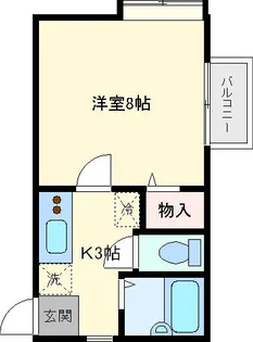 ネオパレス山王C棟【2階】の間取り