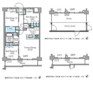 NIIYA平和台【3階】の間取り