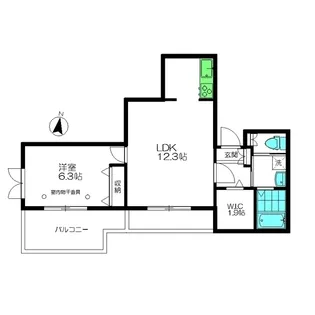 フラット久が原【2階】の間取り