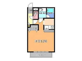 大野ハイツ2号館【2階】の間取り