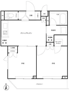 ルーブル大鳥居【4階】の間取り