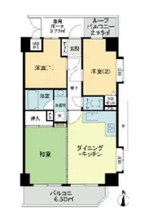 ライオンズプラザ東向島【2階】の間取り