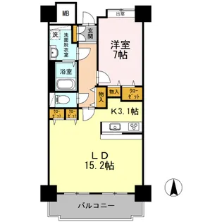 品川シーサイドビュータワーI【14階】の間取り
