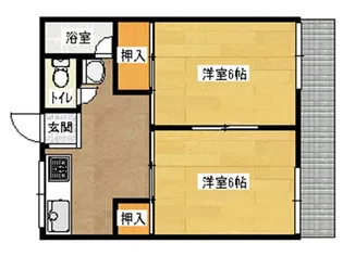 コーポラス沢村A【1階】の間取り