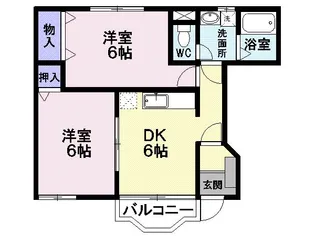ジェイ・シェスタ【1階】の間取り