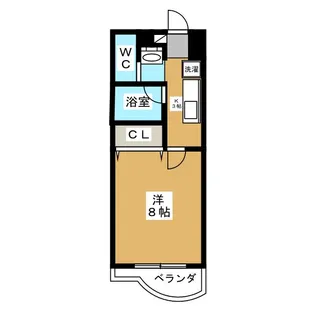 プラージュ美浜【4階】の間取り
