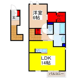 グランシャリオ A棟【2階】の間取り