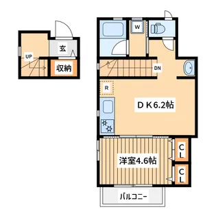 ドミールこまぎ乃【2階】の間取り