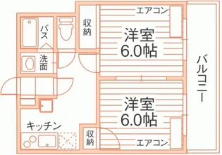 メゾン津島【1階】の間取り
