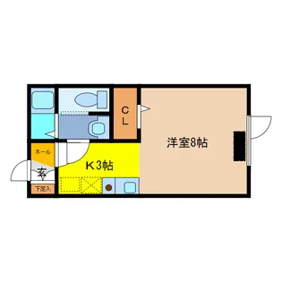 メゾンドCooky【1階】の間取り