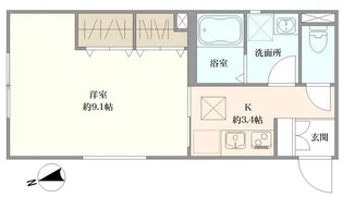 (仮称)西早稲田ハウス【1階】の間取り
