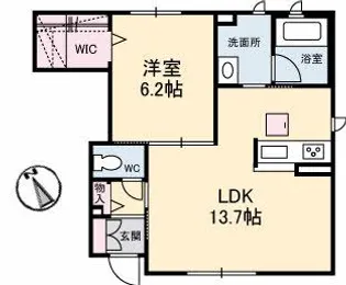FOREST EBA【1階】の間取り