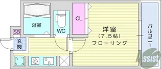 メゾンドレーヌ【3階】の間取り