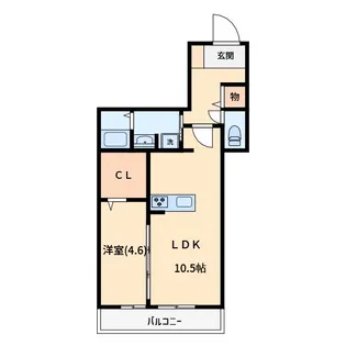 ノーブルヴィラ南浦和【1階】の間取り