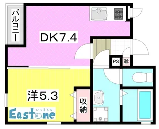 アールエス真砂【2階】の間取り