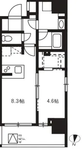 アジールコート板橋本町【7階】の間取り