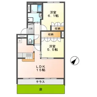 メゾン満天星【1階】の間取り