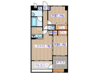 Dio-Hori伍番館【5階】の間取り