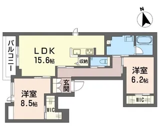 フローラ【2階】の間取り