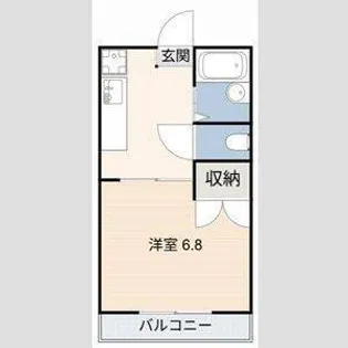 ブルーム陣中【2階】の間取り