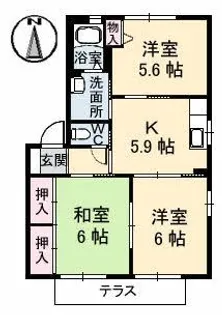 スパ・バリュージュ21 B棟【1階】の間取り