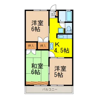 コート倉Hの間取り