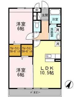 ラマージュII【2階】の間取り