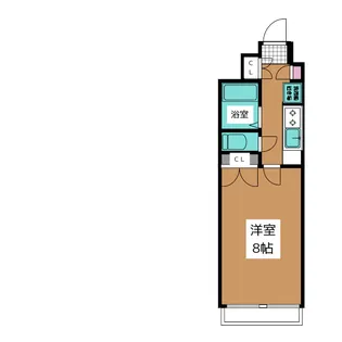 メゾン栗田【1階】の間取り