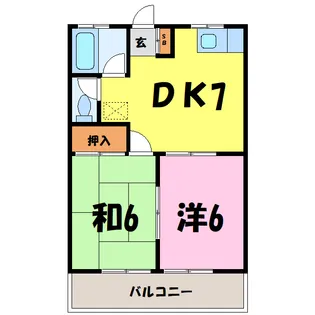 エトアール畑 2F(熊谷市新堀)【2階】の間取り