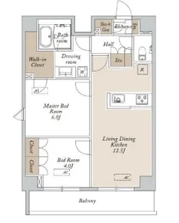 HF東尾久レジデンス【5階】の間取り