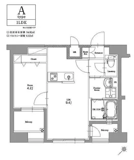 エンクレスト博多駅南CELES【7階】の間取り