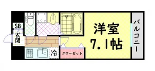 S-FORT大正リヴィエール【7階】の間取り