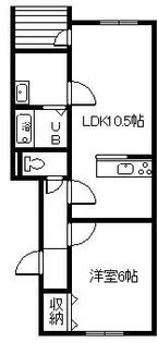 イーストコート【1階】の間取り