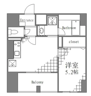 レジデンスホクサイ【3階】の間取り