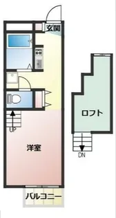 みらいコート花園【1階】の間取り