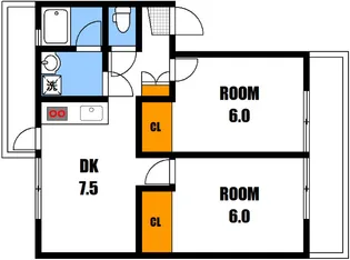 アポイントビル戸坂【4階】の間取り