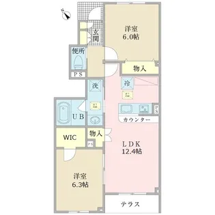 エアフォルク510【1階】の間取り