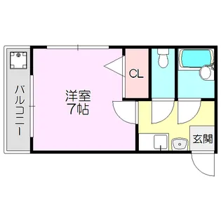 弘和ハイム【5階】の間取り