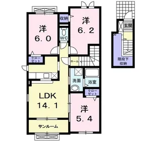 イムーブル【2階】の間取り
