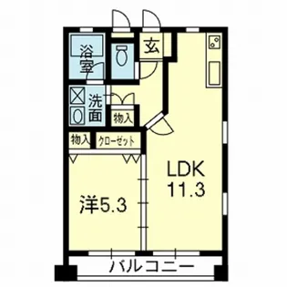 オーファス水前寺【3階】の間取り