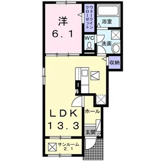 ブラウニー【1階】の間取り