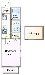 エスペランス【2階】の間取り