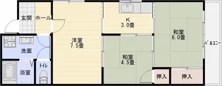 クレセントハイツ西川【3階】の間取り