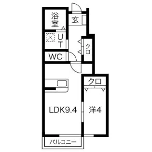 レリィマーレII【1階】の間取り