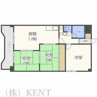 宏友ハイツ【3階】の間取り